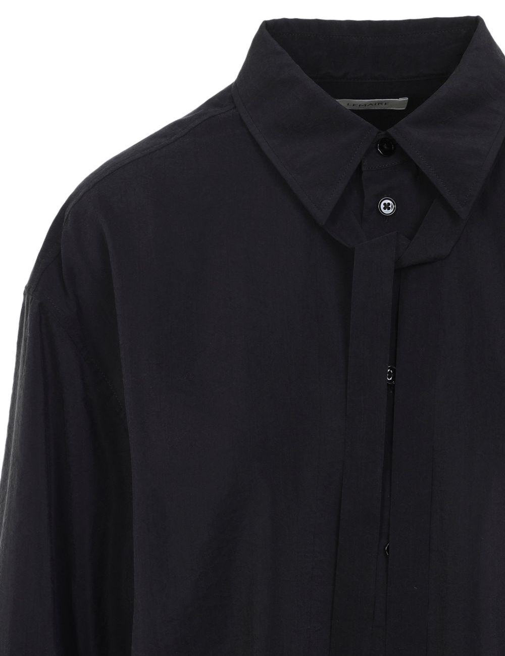 Camicia con nodo in nero Lemaire - donna 