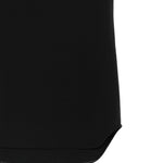 Canotta a coste con orlo curvo in nero Wardrobe.Nyc - donna 