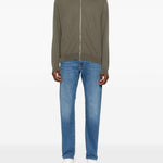 Bomber con zip in verde John smedley - uomo 