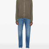 Bomber con zip in verde John smedley - uomo 