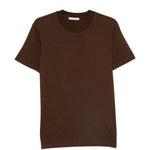 T-shirt girocollo in marrone Entire studios - unisex 