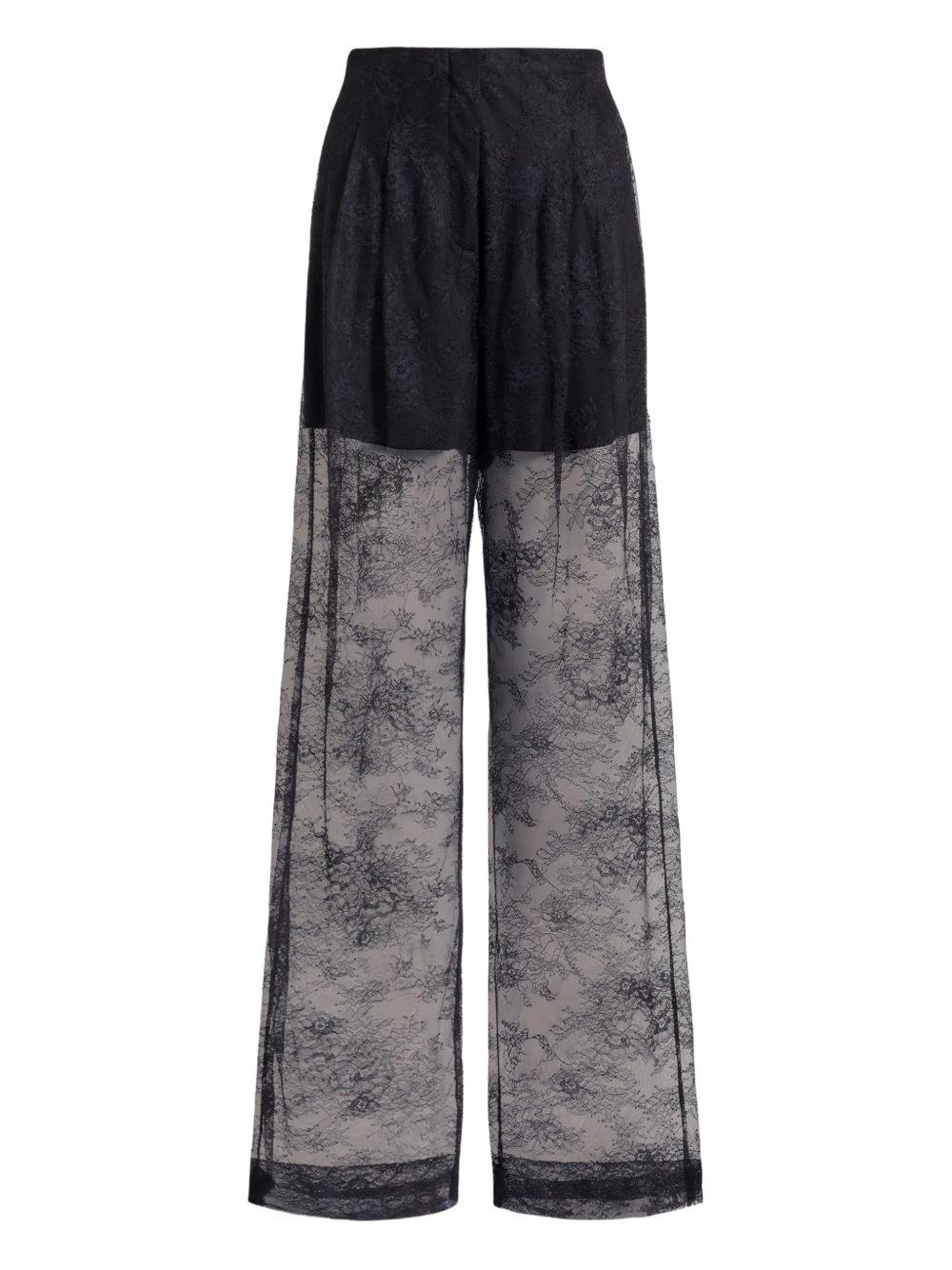 Pantaloni in pizzo in nero Alberta ferretti - donna 