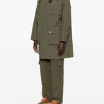 Cappotto con tasche in verde Barbour x paul smith - uomo 