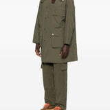 Cappotto con tasche in verde Barbour x paul smith - uomo 