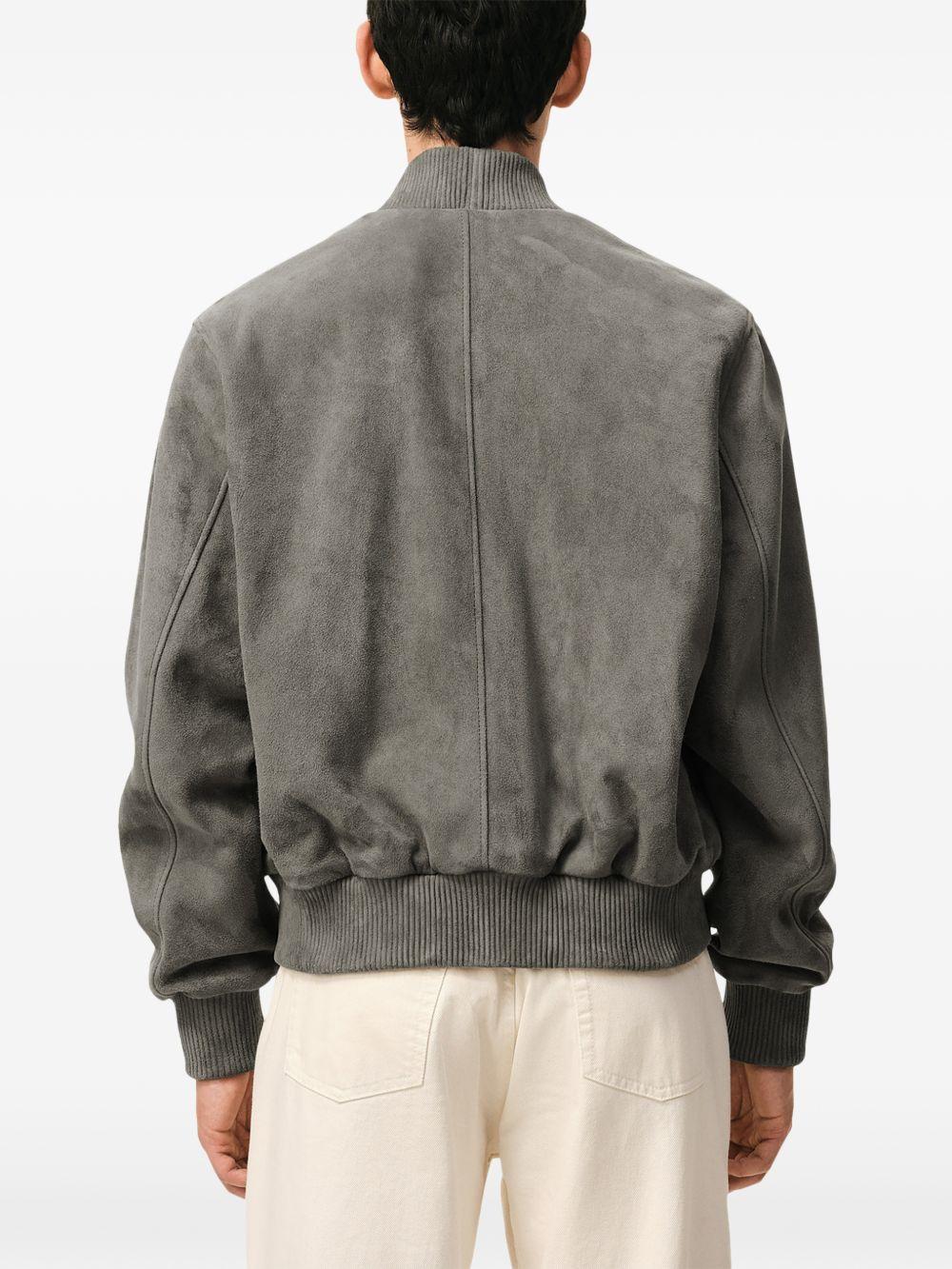 Giacca Ami de Coeur con zip in grigio Ami Paris - uomo 