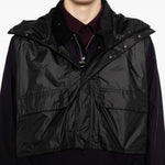 Giacca smock con cappuccio in nero Barbour x kaptain sunshine - uomo 