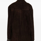 Blazer con tasche in suede in marrone Salvatore santoro - donna 