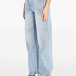 Jeans con strass in blu Alexander wang  - donna 