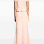 Abito lungo nocturne con cristalli in rosa Jenny packham - donna 