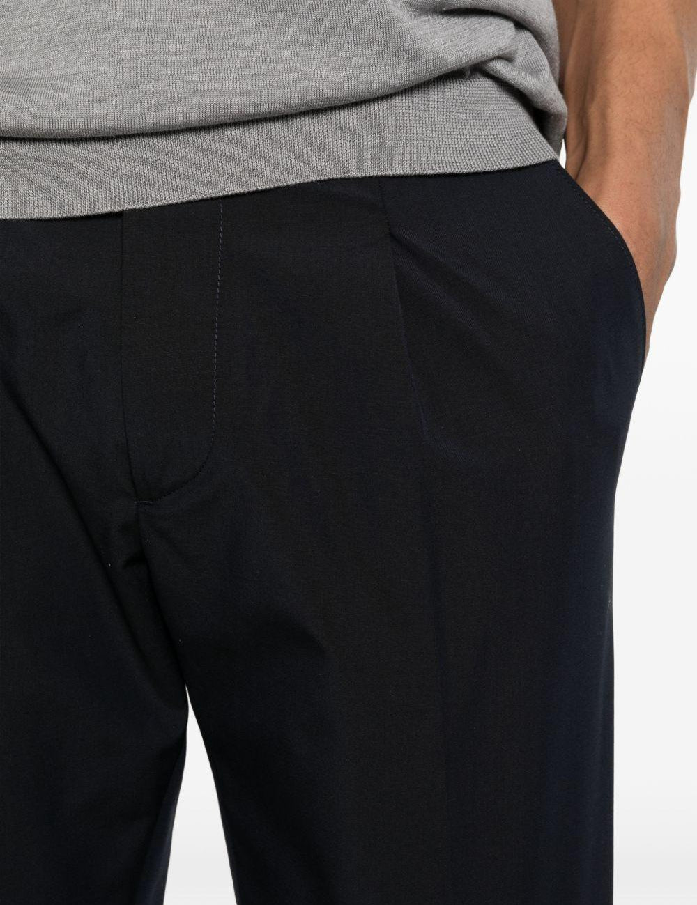 pantaloni donald in blu grayed - uomo 