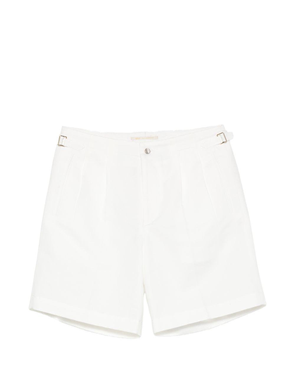 Shorts a pieghe con fibbia in bianco Briglia 1949 - uomo 
