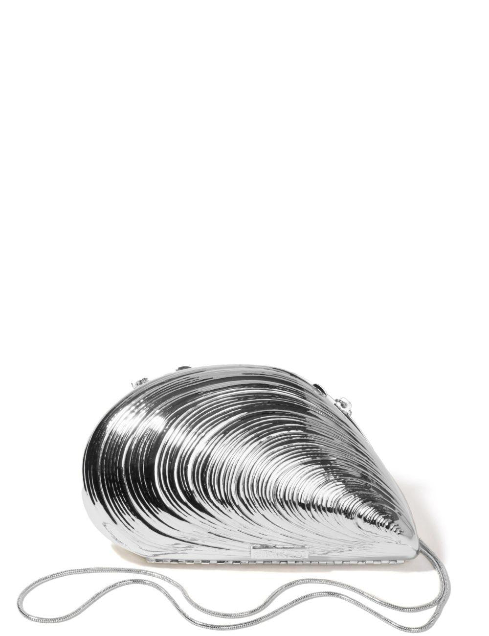 Clutch a conchiglia in argento Simkhai - donna 