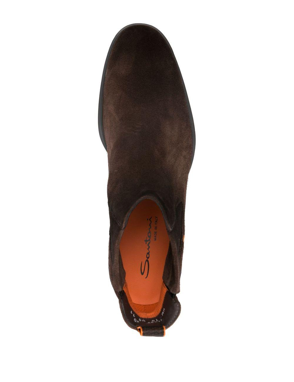 Stivaletti easy in pelle scamosciata in marrone 