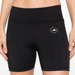 Abito sportivo con shorts e logo in nero 