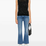 Top in maglia Melyssa con paillettes in nero Golden Goose - donna 
