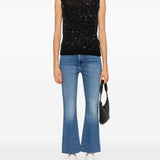 Top in maglia Melyssa con paillettes in nero Golden Goose - donna 