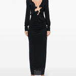 Abito Venus con scollo profondo in nero Christopher esber - donna 