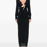 Abito Venus con scollo profondo in nero Christopher esber - donna 