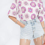 Shorts denim a vita alta Bite in blu Alexander wang  - donna 