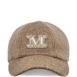 Cappello con targa e logo in marrone Maxmara - donna 