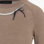 Maglia con fiocco in beige Simone Rocha - donna 