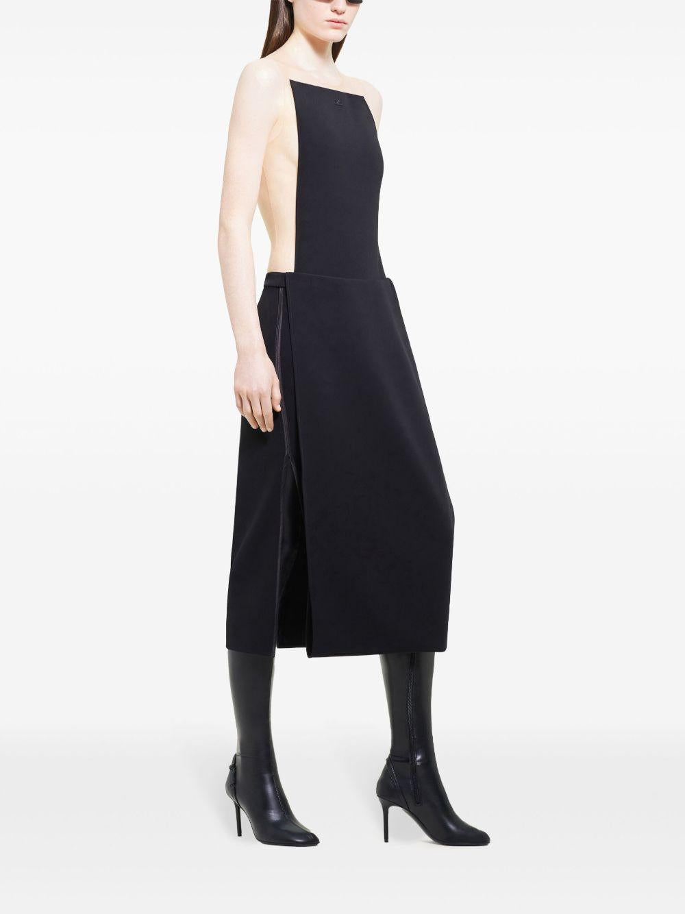 Body Illusion in nero Courrèges - donna 