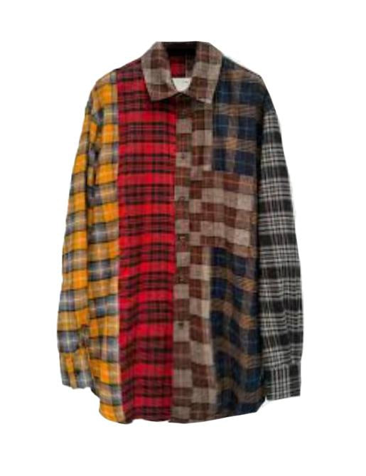 Camicia in flanella tartan multicolore Song for the mute - uomo 