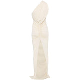 Abito lungo Avra in avorio Rick Owens Lilies - donna 