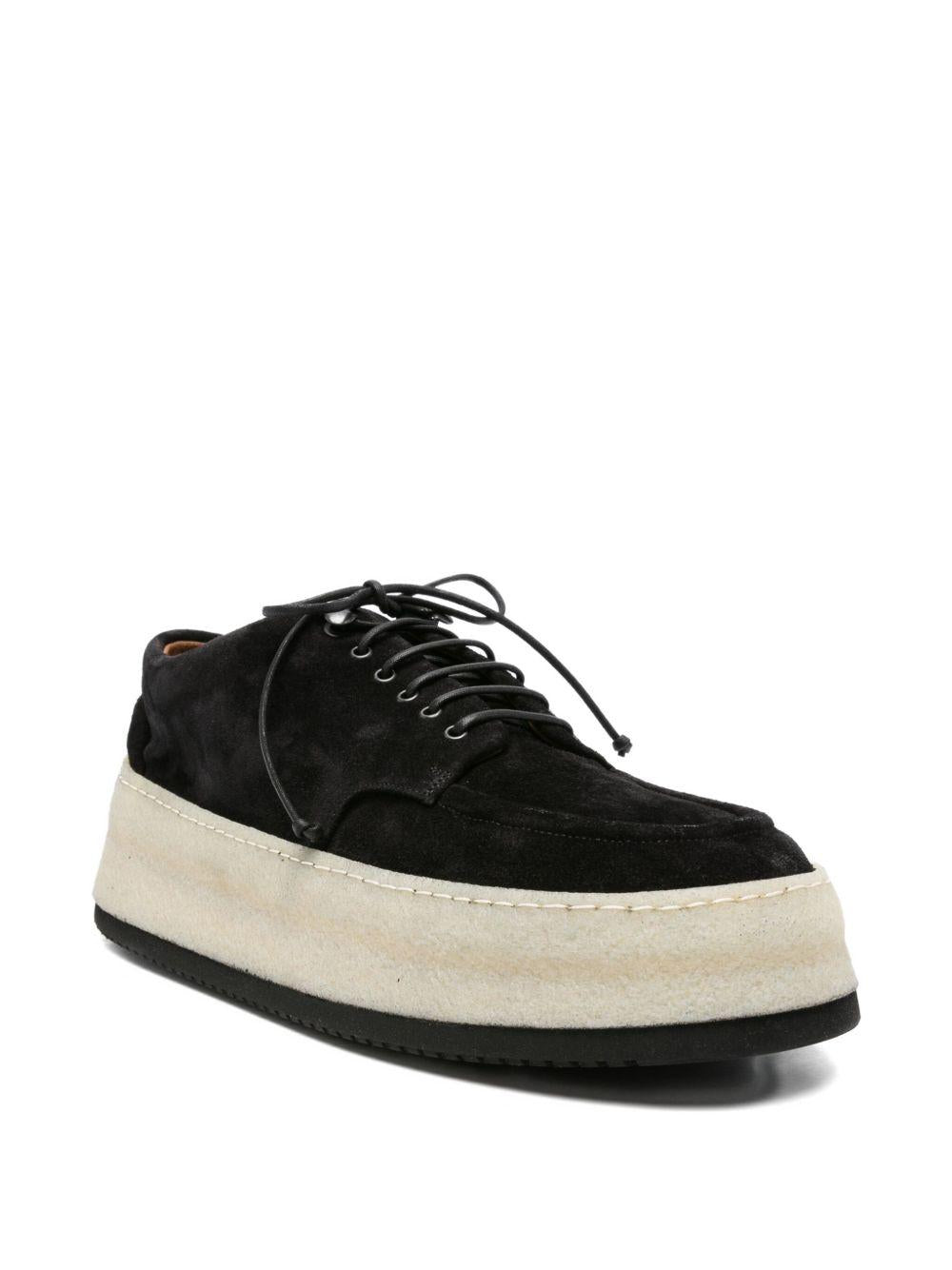 Derby con suola chunky parapana in nero Marsell - uomo 