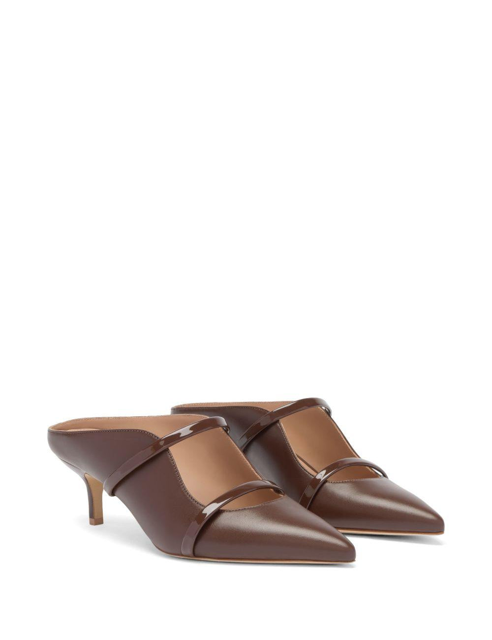 Mules Maureen 45 goffrato croco tabacco 