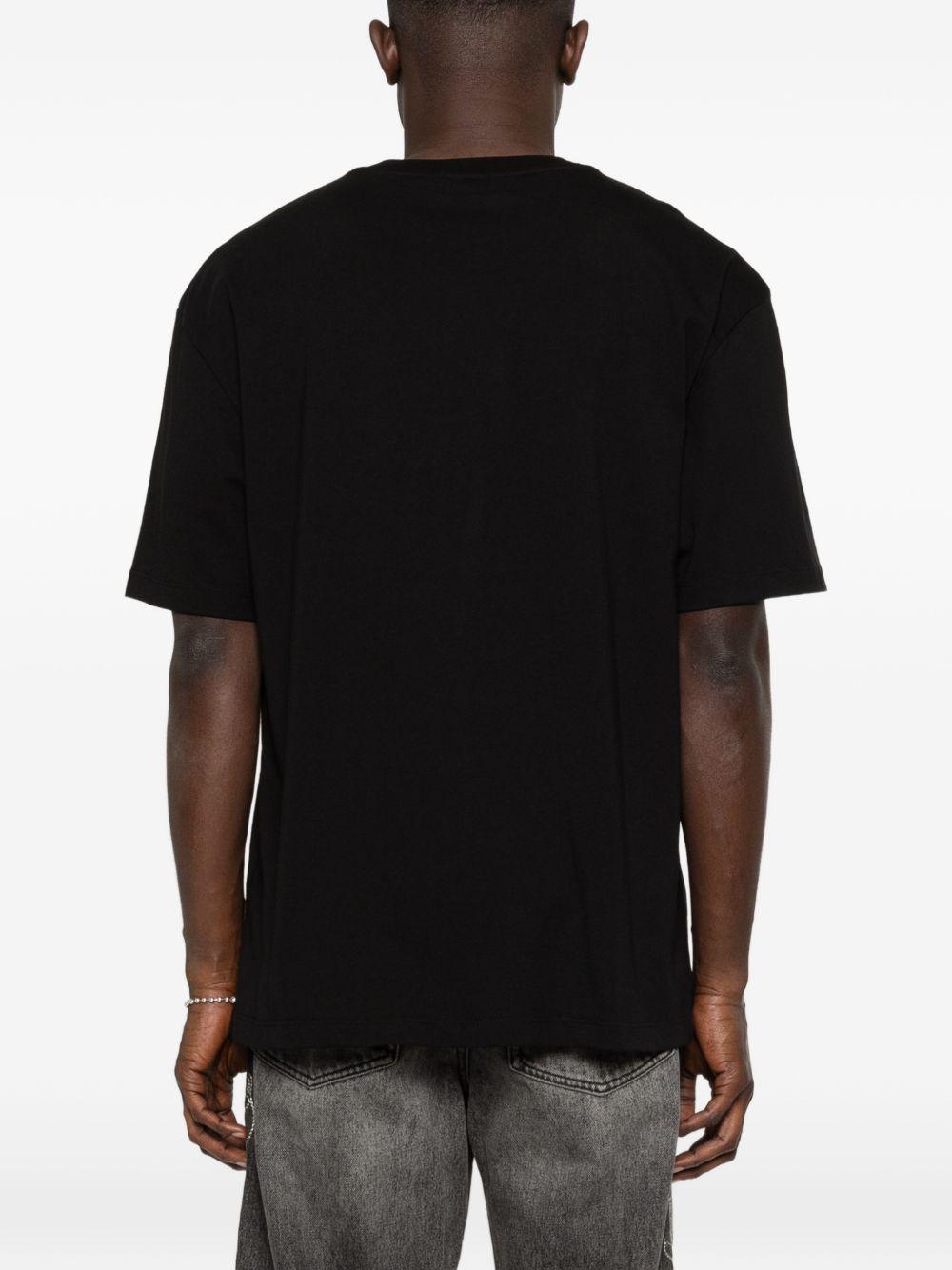 T-shirt Dobermann in nero Ih nom uh nit - uomo 