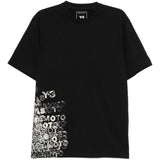 T-shirt GFX in nero Y-3 - uomo 