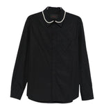Camicia con decorazione di perline in nero Simone rocha - uomo 