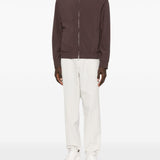 Giacca bomber con zip in marrone Brunello cucinelli - uomo 