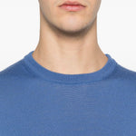 Maglione a girocollo in blu Kangra - uomo 