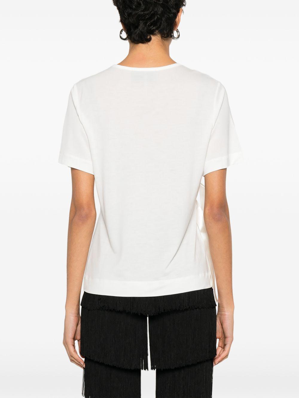 T-shirt con fiocco in bianco Simone rocha - donna 