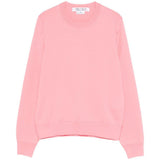 Maglione girocollo a coste in rosa Comme des garcons comme des garcons - donna 