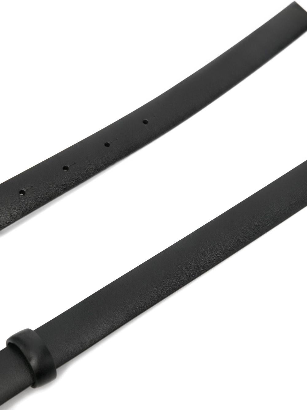 Cintura Olivia in pelle nera 