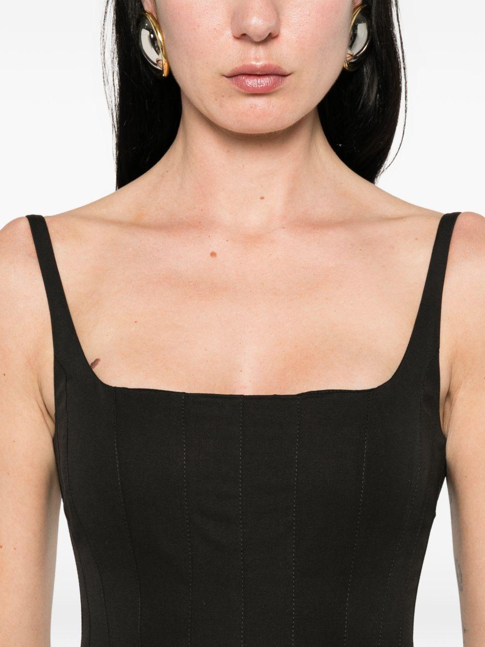 Abito midi La Agave Robe in nero Jacquemus - donna 