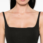 Abito midi La Agave Robe in nero Jacquemus - donna 