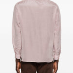 Camicia a maniche lunghe con abbottonatura nascosta in rosa Lardini - uomo 