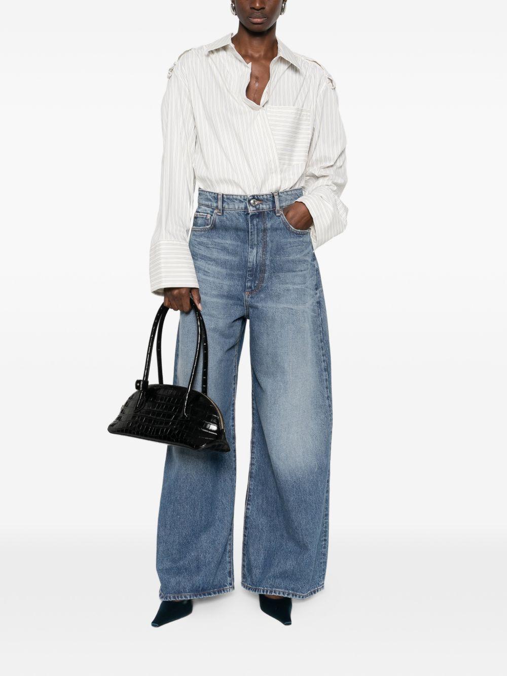 Jeans a gambaampia angri in blu Maxmara sportmax - donna 