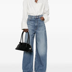 Jeans a gambaampia angri in blu Maxmara sportmax - donna 