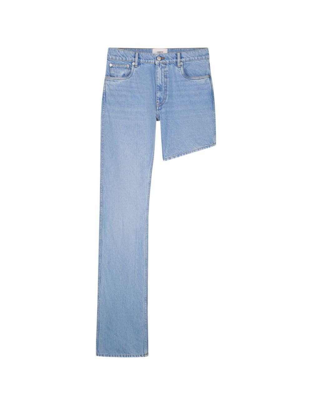 Jeans boyfriend asimmetrico in azzurro Coperni - donna 