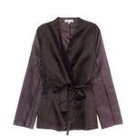 Giacca kimono in marrone scuro Antonelli - donna 
