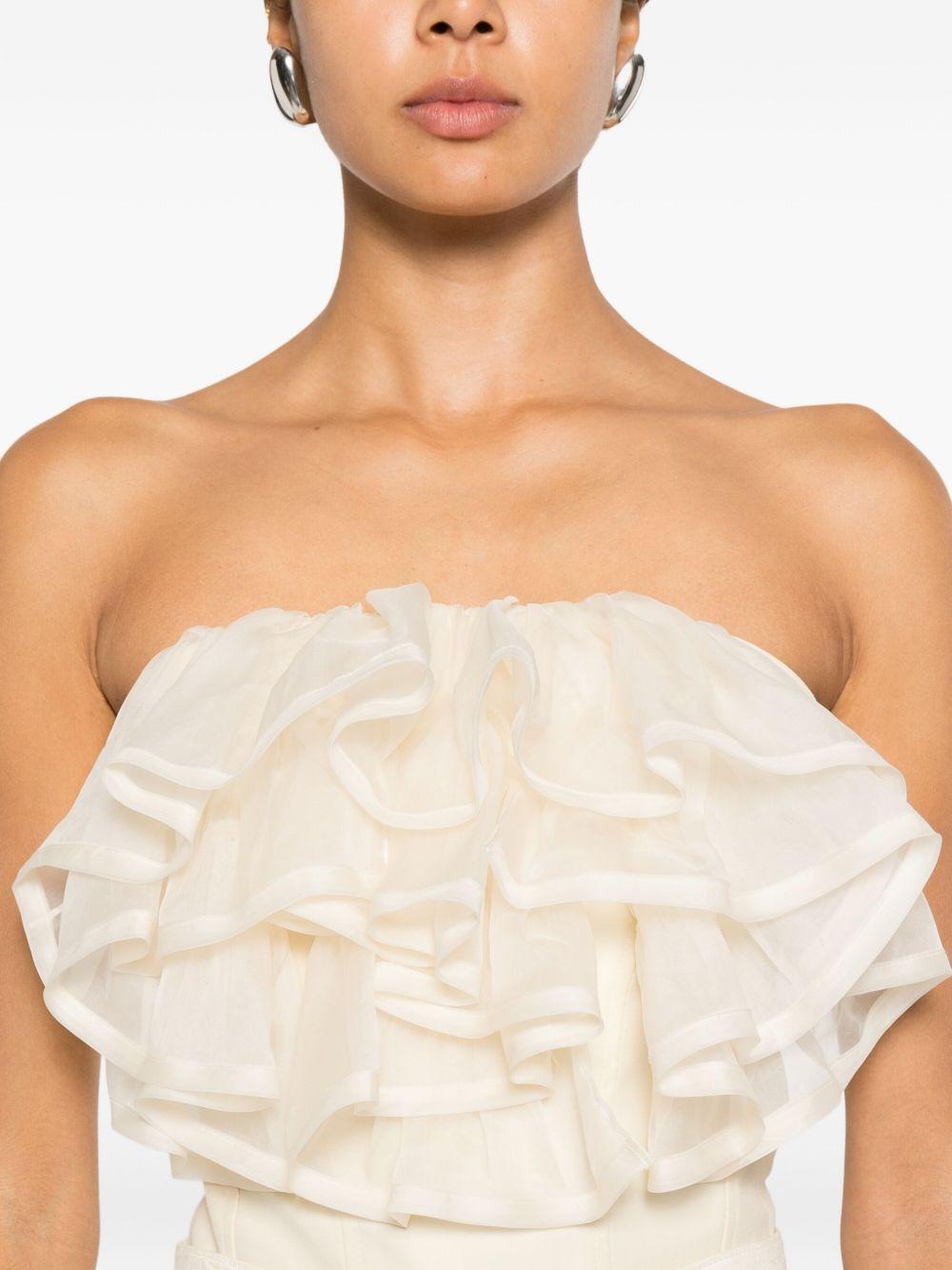 Top con ruches in beige Viktor&rolf - donna 