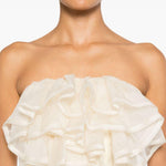 Top con ruches in beige Viktor&rolf - donna 