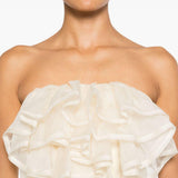 Top con ruches in beige Viktor&rolf - donna 