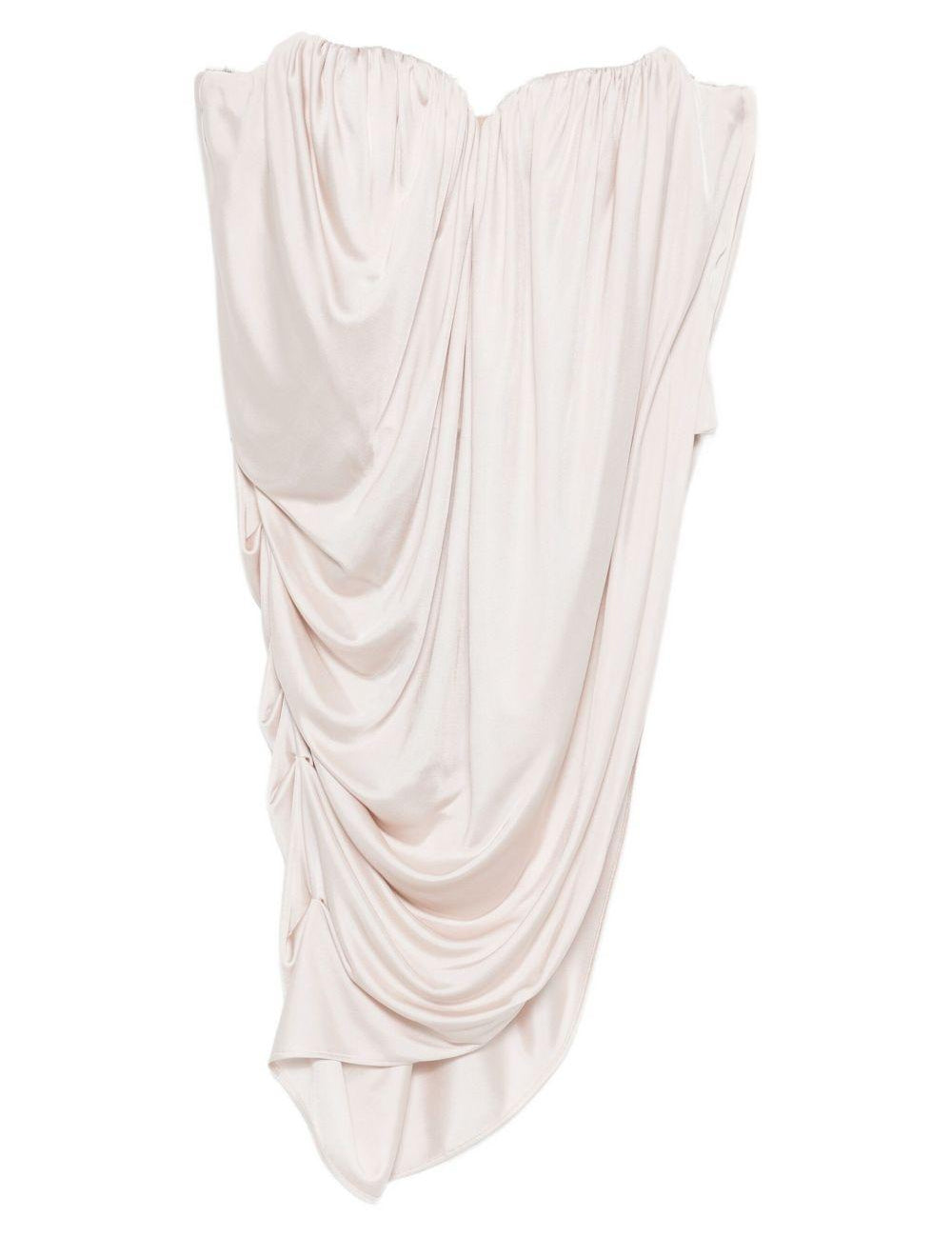 Top con ruches in avorio Giuseppe di morabito - donna 
