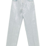Pantaloni dritti con paillettes in azzurro Haikure - donna 